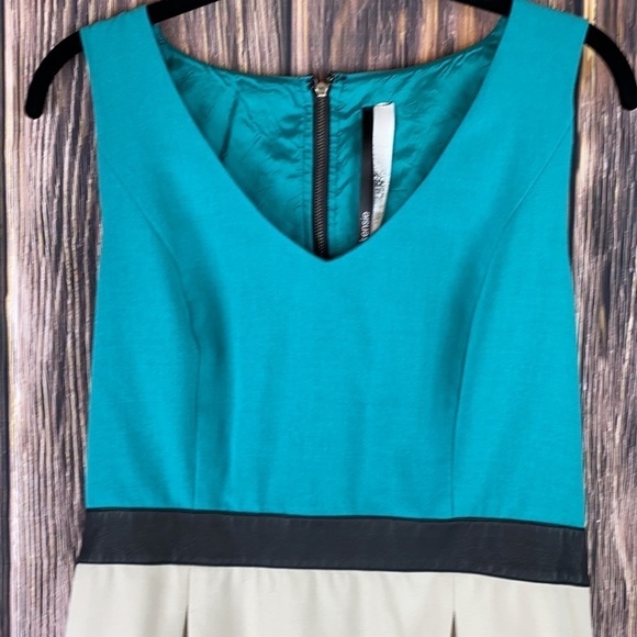 Kensie Color Block Dress Teal & Faux Leather
(Size M) - Picture 2 of 6